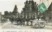  1914-1918 Armée française Artillerie batterie à cheval French Army Artillery battery with horse.jpg 